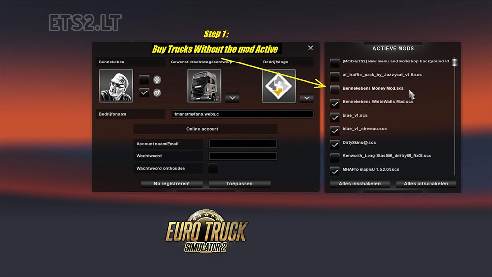 Mod money ets2 1.37