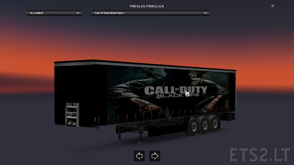 Call Of Duty Black Ops 1,2,3 Trailer Pack | ETS 2 mods