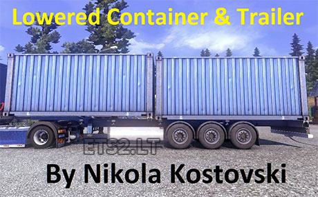 lowered-container-trailer