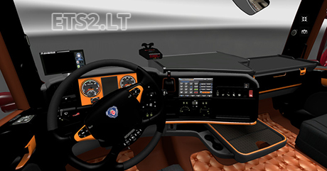 Scania-Black-Orange-Interior