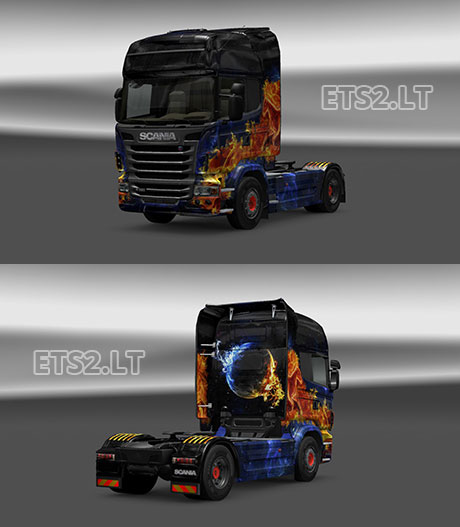 Scania-Blue-Fire-Skin