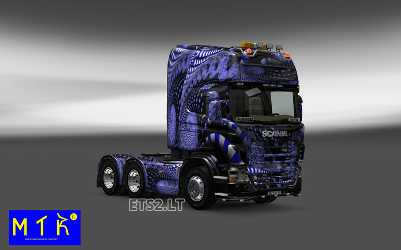 Scania Blue Ladder Skin | ETS2 mods