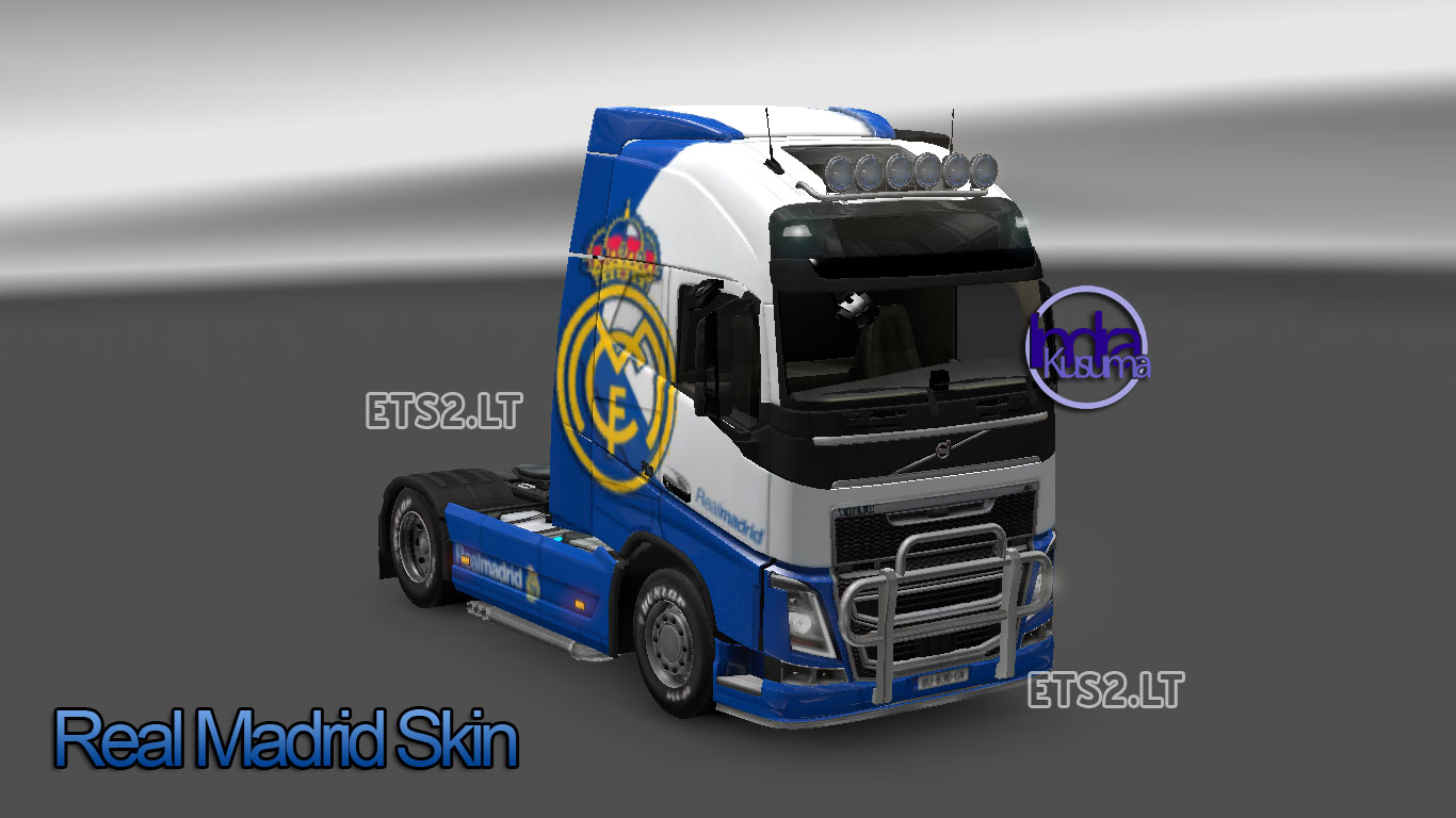 skin real madrid para grand truck simulator