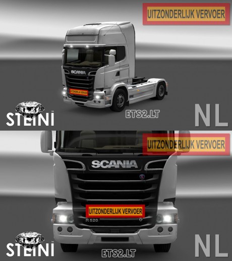 Scania-Uitzonderlijk-Vervoer-(NL)-Sign-1