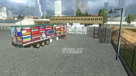 Europe Flag Trailer