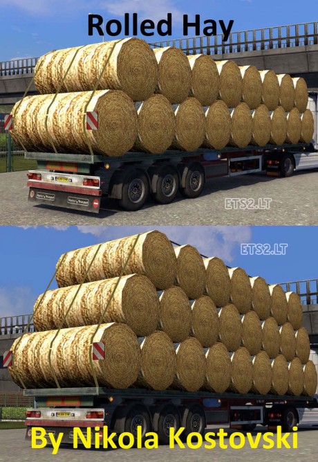 Rolled-Hay-Trailer