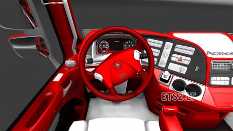red-actros-interior