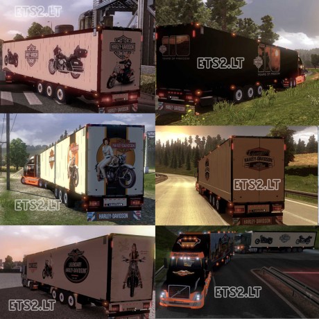 Volvo-VNL-Harley-Davidson-with-17-Harley-Trailers-2
