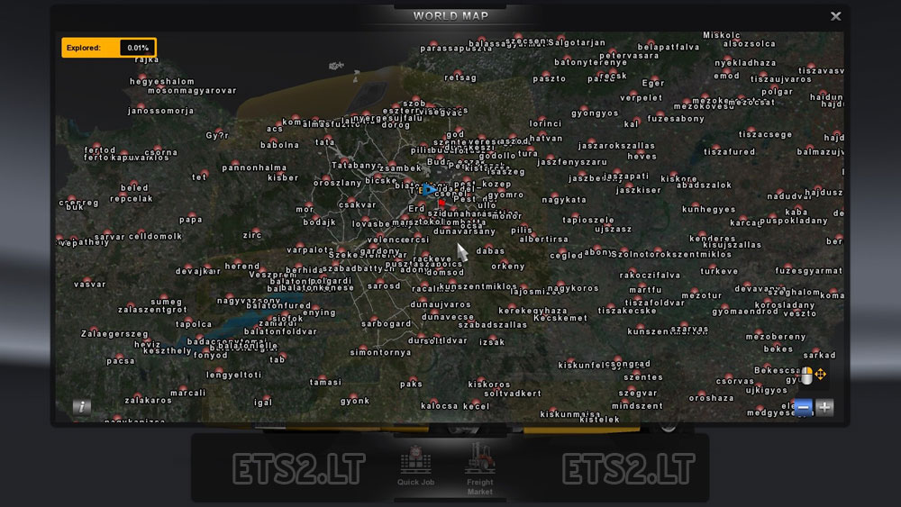 euro truck simulator 2 magyarország térkép Hungary Map v 0.9.22 | ETS 2 mods euro truck simulator 2 magyarország térkép
