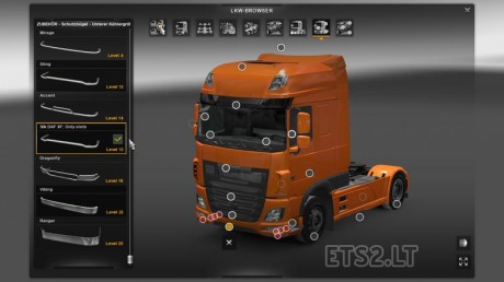 50k DAF XF addons for XF106