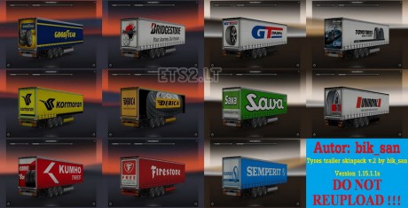Tyres trailer skinpack v.2 by bik_san