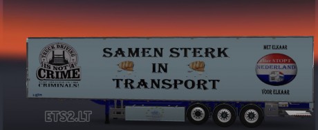 Samen Sterk in Transport Trailer