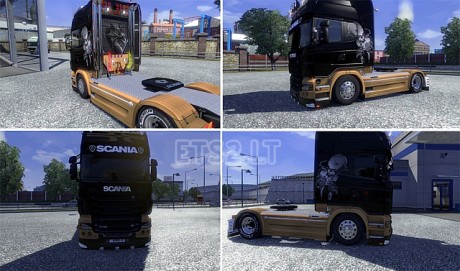 Scania Black/Gold Skin