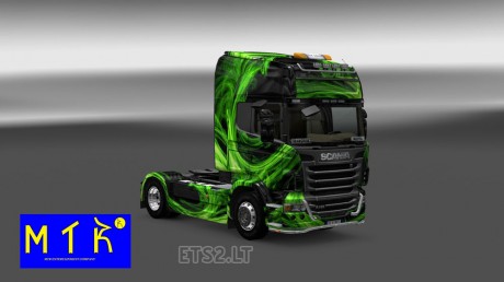 Scania Green Waves Skin