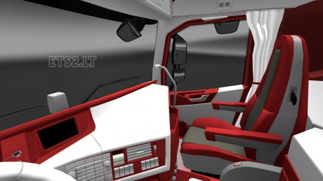 Volvo-FH-2012-Red-White-Interior