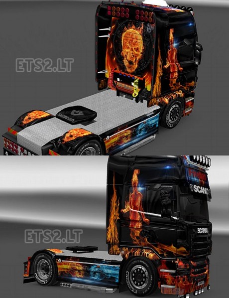 Scania R FiREABALL Skin 1.16.x
