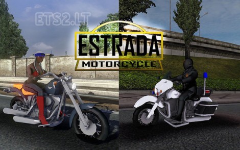 Motorcycle-Estrada-in-Traffic