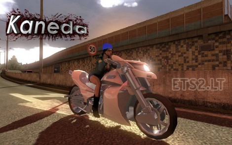 Motorcycle-Kaneda-in-Traffic