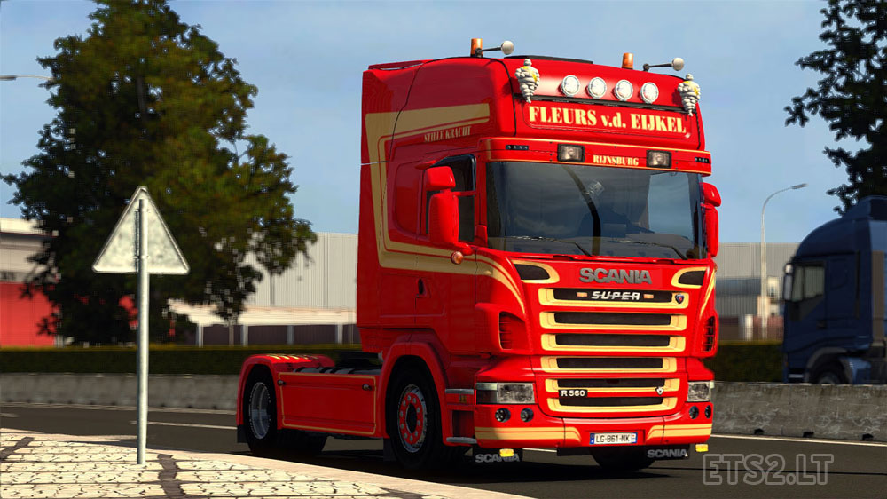 Scania R2008 Fleurs vd Eijkel Skin | ETS2 mods