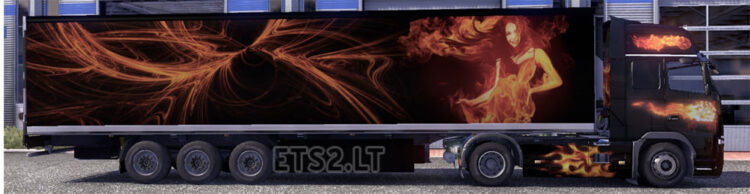 Krone Profi liner and Cool liner skin – Flames 2
