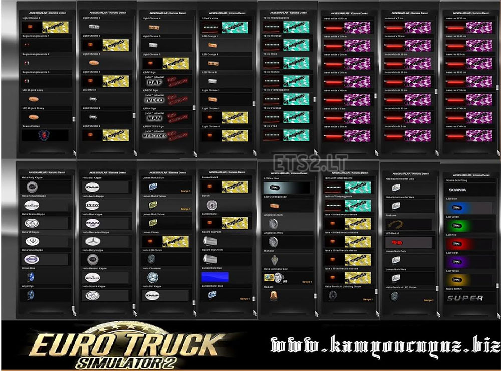 Pack d'accessoires pour camion v15.10 1.45 ETS2 - ETS2 Mod