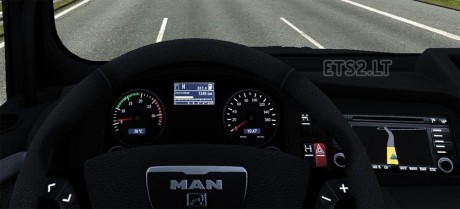 MAN TGX Speedometer at 160 km/h