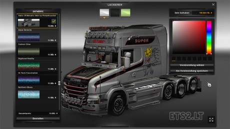 Scania T Longline Vabis V8 Metallic Skin by PhilipKnuettel v2.0