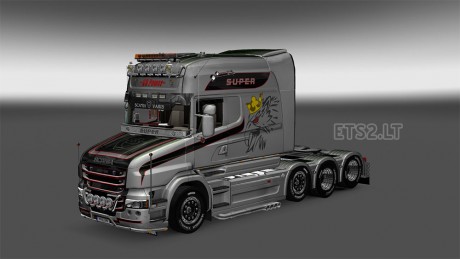 Scania T Longline Vabis V8 Metallic Skin by PhilipKnuettel v2.0