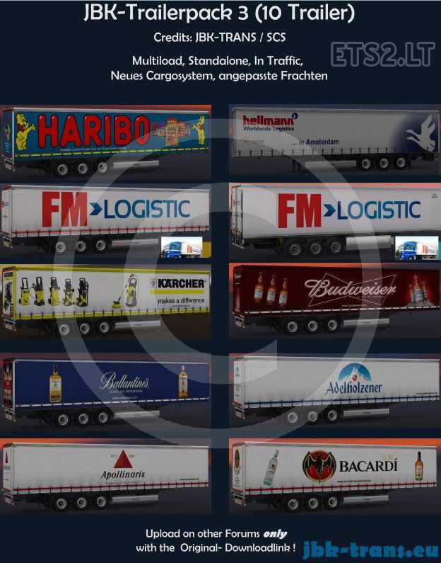 JBK Trailers Pack 3 New