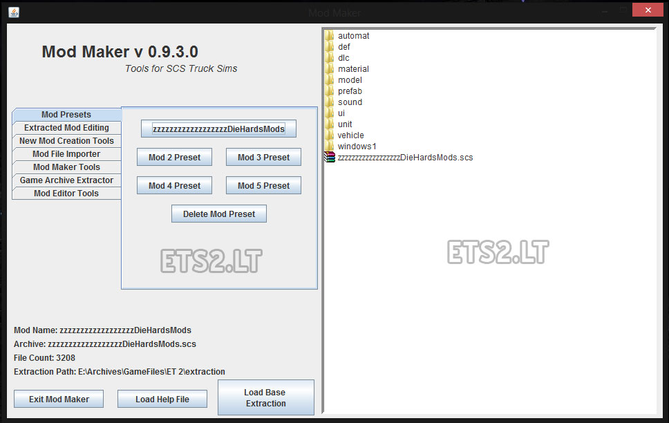 Mod Maker J 0 9 3 Java Version Ets2 Mods