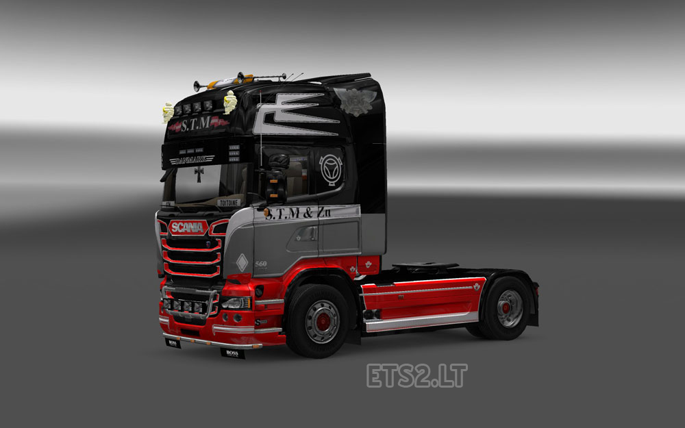 Scania Streamline S.T.M Skin re-edit | ETS2 mods