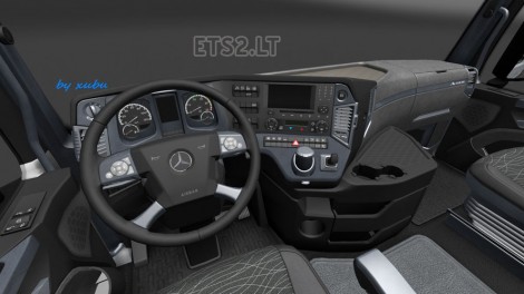 Mercedes Actros 2014 Grey Steel Interior-1