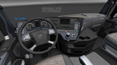 Mercedes Actros 2014 Grey Steel Interior-2