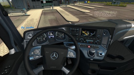 Mercedes Actros 2014 Grey Steel Interior-3