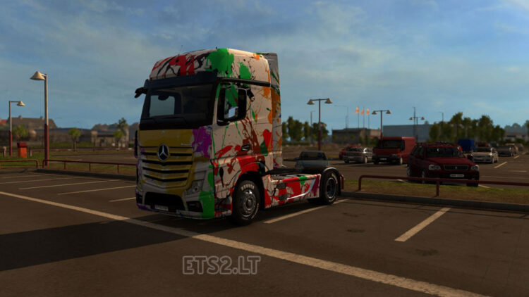 Mercedes Actros MP4 2014 Paint War Skin