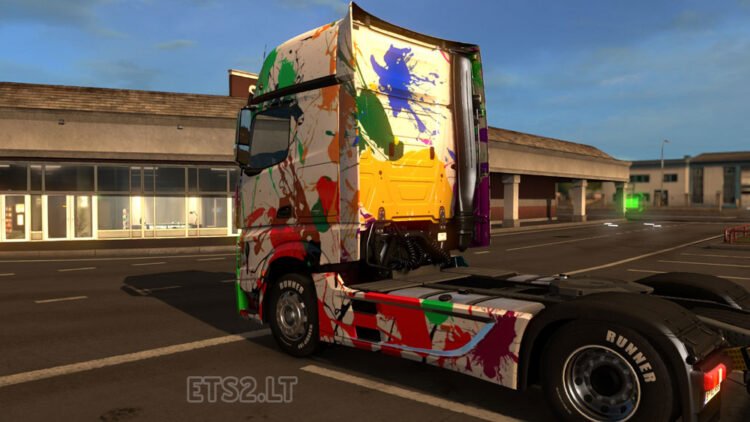 Mercedes Actros MP4 2014 Paint War Skin