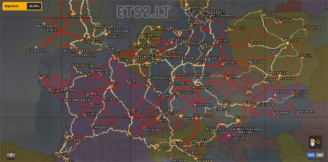 Road Atlas Map Backgrounds for ETS2, ProMods, TSM-2