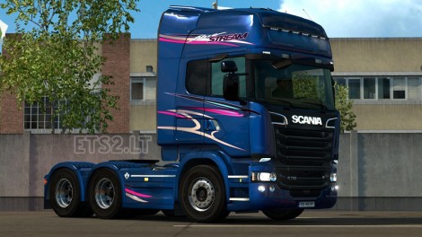Scania Streamilne Blue Stream Limited Edition Skin & Interior-1
