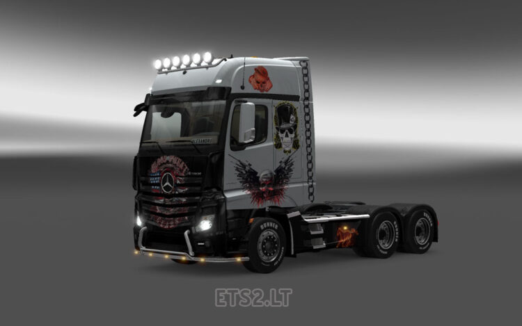 Mercedes Actros MP4 2014 Skull Skin