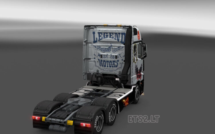 Mercedes Actros MP4 2014 Skull Skin