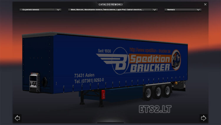 Brucker Spedition, Gass International, GST Stadler trailers