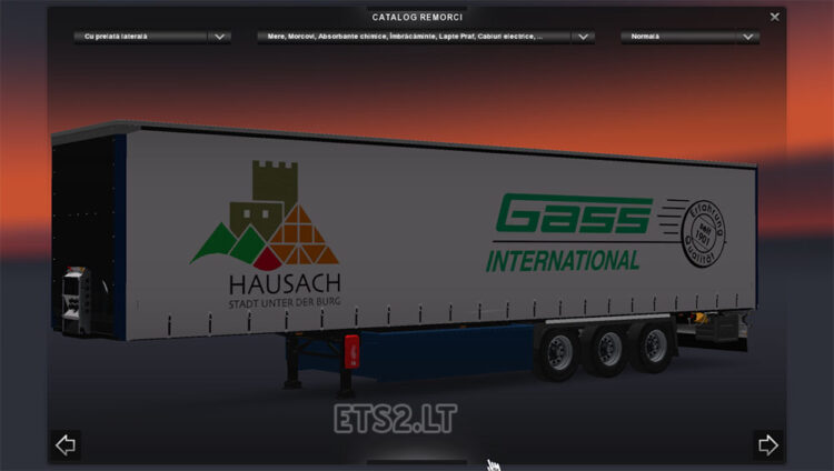 Brucker Spedition, Gass International, GST Stadler trailers