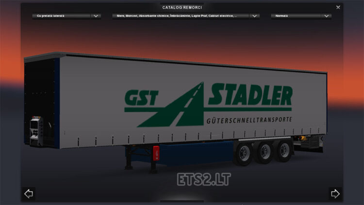 Brucker Spedition, Gass International, GST Stadler trailers
