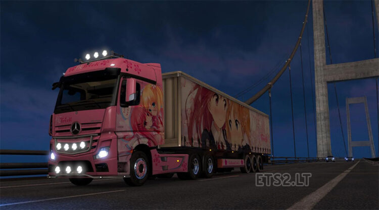 Mercedes Benz Actros MPIV Sakura Trick Skin