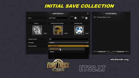 Initial Save Mod Collection