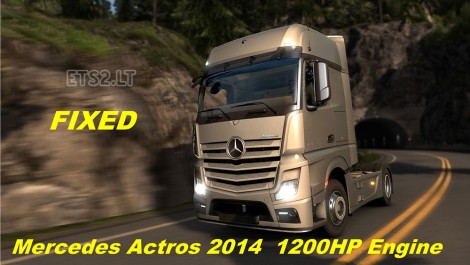 Mercedes Actros MP4 2014 1200 hp Engine Fixed
