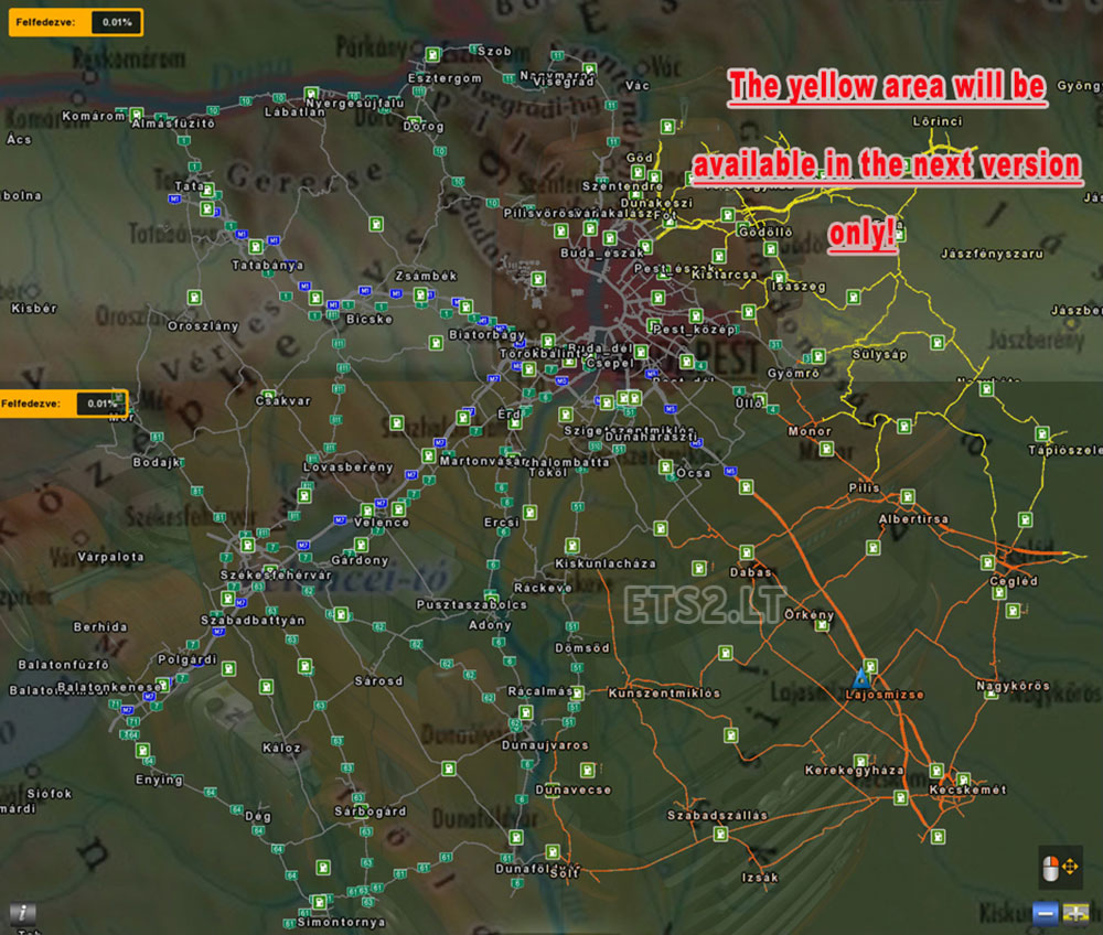 berhida térkép Hungary Map v 0.9.26 + | ETS 2 mods berhida térkép