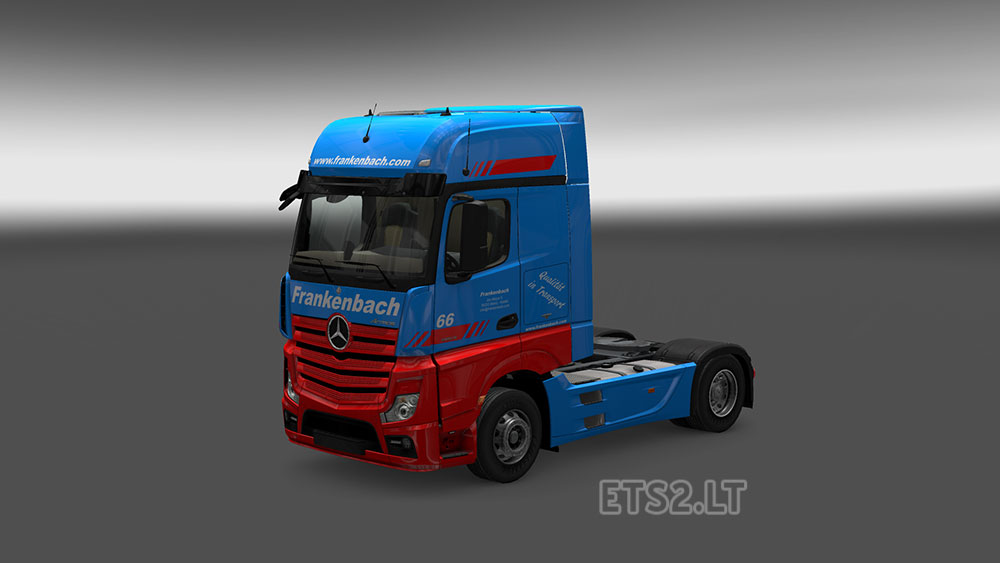 Mercedes Actros MP4 Frankenbach Skin | ETS2 mods