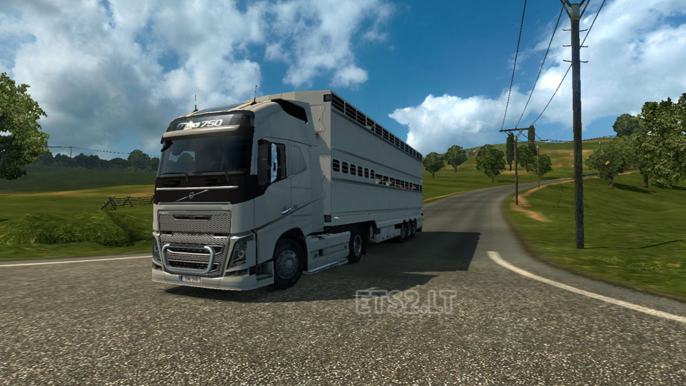 Livestock Trailer 2 Different Skins (Multiplayer Compatible) | ETS2 mods