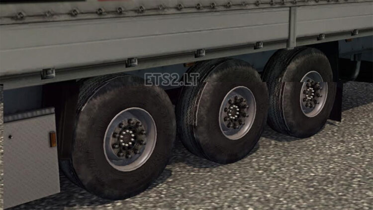 Wheels for trailers in the dust